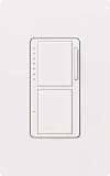 Lutron MA-L3S25-WH Maestro 300 Watt Single-Pole Dual Dimmer and Switch, White