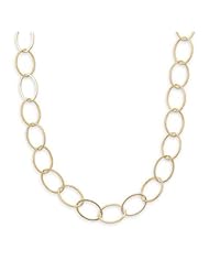 18" 14/20 Gold Filled Marquise Shape Link Necklace