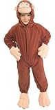 Curious George the Monkey Fleece Child Halloween Costume Size 4-6 Small
