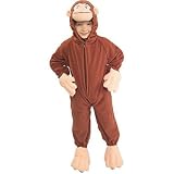 Curious George the Monkey Fleece Child Costume Size 2-4 Toddler