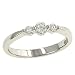 3 Stone Round Single prong Set Diamond Band .29cttw