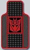 Racing Rubber Floor Mats Red Transformers Style A 4pc