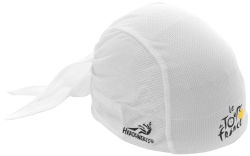 Headsweats Tour de France Performance Classic Cycling Skull Cap, White On Sale