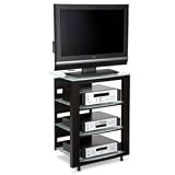 BDI Deploy 9631 - Four Shelf Audio Rack / Narrow TV Stand Espresso
