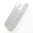 LG Optimus S LS670 (Sprint) Crystal Silicone Skin Case Transparent Check Pattern