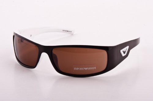 Emporio Armani EA 9589 S BROWHITE/CR-DK BROWN Sunglasses (EA-9589-S-U3M-8U-63-16-115)