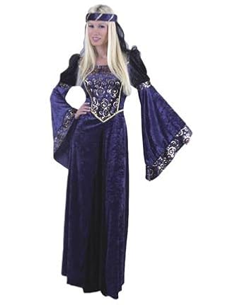 Lady Renaissance Navy Black Adult Costume