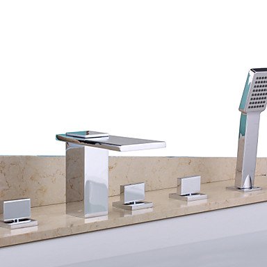 Cheap Bari Contemporary Waterfall Chrome Finish Shower Faucet