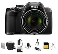 Nikon Coolpix P530 Digital Camera, 16.1MP, - Bundle With LowePro Rezo TLZ-10 Holster Case, 32GB Class 10 SDHC Card, New Leaf 3 Year (Drops & Spills) Warranty, Spare Battery, Cleaning kit, Table Toop Tripod, SD Card Reader, Sunpack Flexpod Pro Gripper