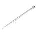 uxcell Household BNC Male Jack Right Angle Telescopic Scanner Antenna Silver Tone