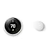 Google Nest Learning Thermostat, 3rd Gen, White, and Google Nest Temperature Sensor Bundle