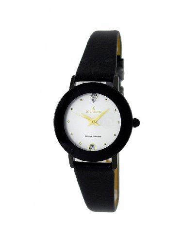 Le Chateau Women's 955LGUN_WHT Domb Crystal and Genuine Diamond Watch