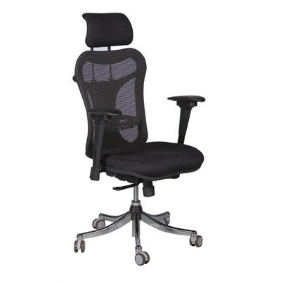 Balt 34434 Executive Chair,Adjustable Height/Headrest,28 in.x24 in.x51 in.,Black