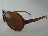 Kitchen & Housewares : Clear Brown Plastic Aviator Sunglasses