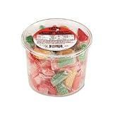 OFX00005 Wrapped Asst. Fruit Slices, Assorted Candies, 2-lb. Tub