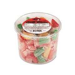Wrapped Asst. Fruit Slices, Assorted Candies, 2-lb. Tub - Same Day Shipping (orders by 3... by Office Snax®