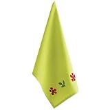 Tropical Garden Embroidered Waffleweave Dishtowel