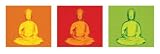Buddha Pop Art - Artist: Unknown - Art Print Poster Size: 12.00 by 36.00 inches