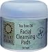 Natural Facial Cleansing Pads with Tea Tree Oil