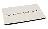 Grumpy Old Man Mouse Mat Grey