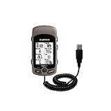 Coiled Power Hot Sync and Charge USB Data Cable w/ Tip Exchange for the Garmin Edge 605 - Gomadic Brand