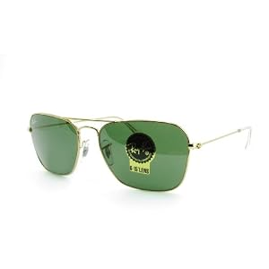 Ray Ban RB3136 Caravan 001 Arista Crystal Green, Size 55-15-135, Free Shipping!