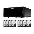 Data Robotics DroboElite Performance Bundle - Hard drive array - 16 TB - 8 bays ( SATA-300 ) - 8 x HD 2 TB - iSCSI (external) - 3U