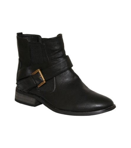 Strappy Chelsea Low Heel Boot