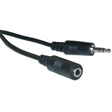 Professional Quality Nickel Plated 3.5mm Stereo Male / 3.5mm Stereo Female, 12 ft