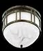 All Products : Nulco Lighting 6054-FD-78 Glasgow Weathered Copper Flush Mount Weathered Copper