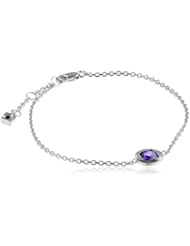 ELLE Jewelry Simulated Gemstone Bracelet, 7"