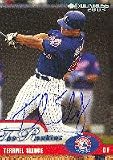 Terrmel Sledge, Montreal Expos, 2003 Donruss Autographed Card