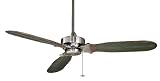 Fanimation FP7300PW Windpointe Ceiling Fan, Pewter Finish, 3 Cairo Purple/Adirondack Blades