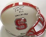 Philip Rivers Signed Wolfpack Mini Helmet - 2002 ACC POY