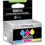 100XL Color High Yield Return Prog Ink Cart Tri-pk Cyan Magenta