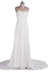 Sweetheart Chiffon Bandage Dress/Wedding Dress 