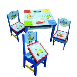 LC Creations Go Man Go Storage Table and 2 Storage Chairs by LC Creations