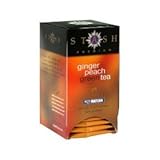 IMAGE OF Stash Tea Green Teas & White Tea Blends - Ginger Peach Green with Matcha 18 tea bags (Pack of 8)