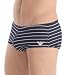 Emporio Armani Horizontal Stripes Lycra Swim Square Cut Trunk 2P402-210235