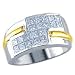 1 3/4 Carat G/VS2 Princess Certified Diamond Designer Ring in 18ct Solid Yellow/White Gold