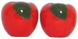 Ceramic Pottery Apple Salt and Pepper Shakers 2"H Two Sets