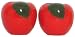 Ceramic Pottery Apple Salt and Pepper Shakers 2"H Two Sets