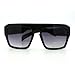Black Millionaire Heavy Frame Flat Top Mobster Keyhole Sunglasses