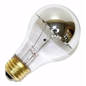 Halco 101180 - A19CL60/SB Silver Bowl Light Bulb