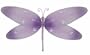 10" Medium Purple Sparkle Dragonfly Decorations - dragonflies hanging nylon nursery bedroom girls room ceiling wall decor, wedding birthday party baby bridal shower