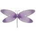 10" Medium Purple Sparkle Dragonfly Decorations - dragonflies hanging nylon nursery bedroom girls room ceiling wall decor, wedding birthday party baby bridal shower
