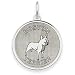 boston_terrier21boston terrier - 14k White Gold Polished Engraveable Boston Terrier Disc