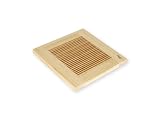 Island Bamboo TC14HC Laguna Honey Striped Cutting Board, 14-Inch by 14-Inch