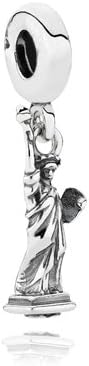 Statue Of Liberty Dangle Charm 925 Sterling Silver Pandora Compatible