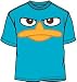 All Products : Phineas And Ferb Perry Platypus Face Youth Boy's T-Shirt